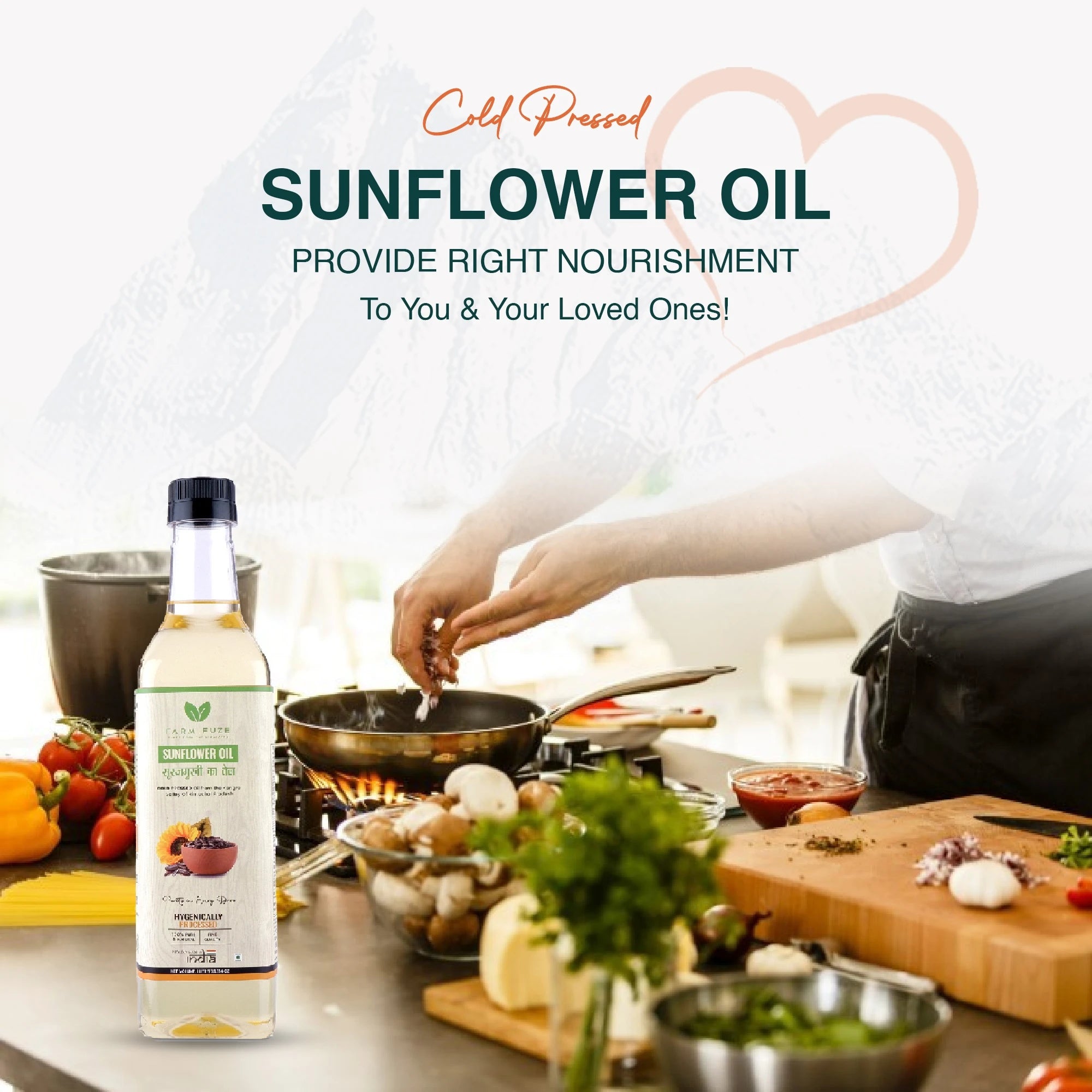 Cold Pressed Sunflower Oil (Surajmukhi Oil)